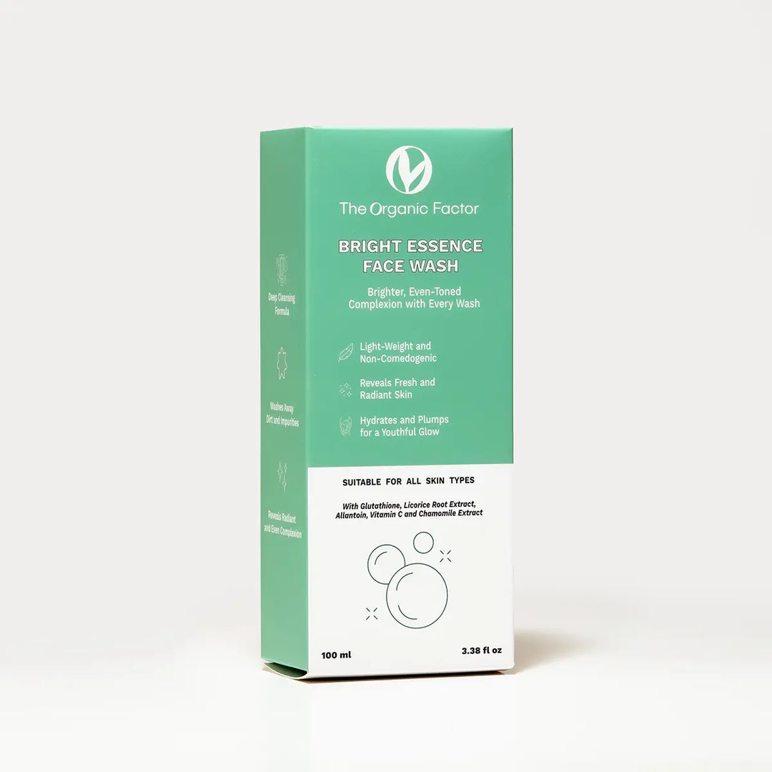 BRIGHT ESSENCE Face Wash smooth and glowing.