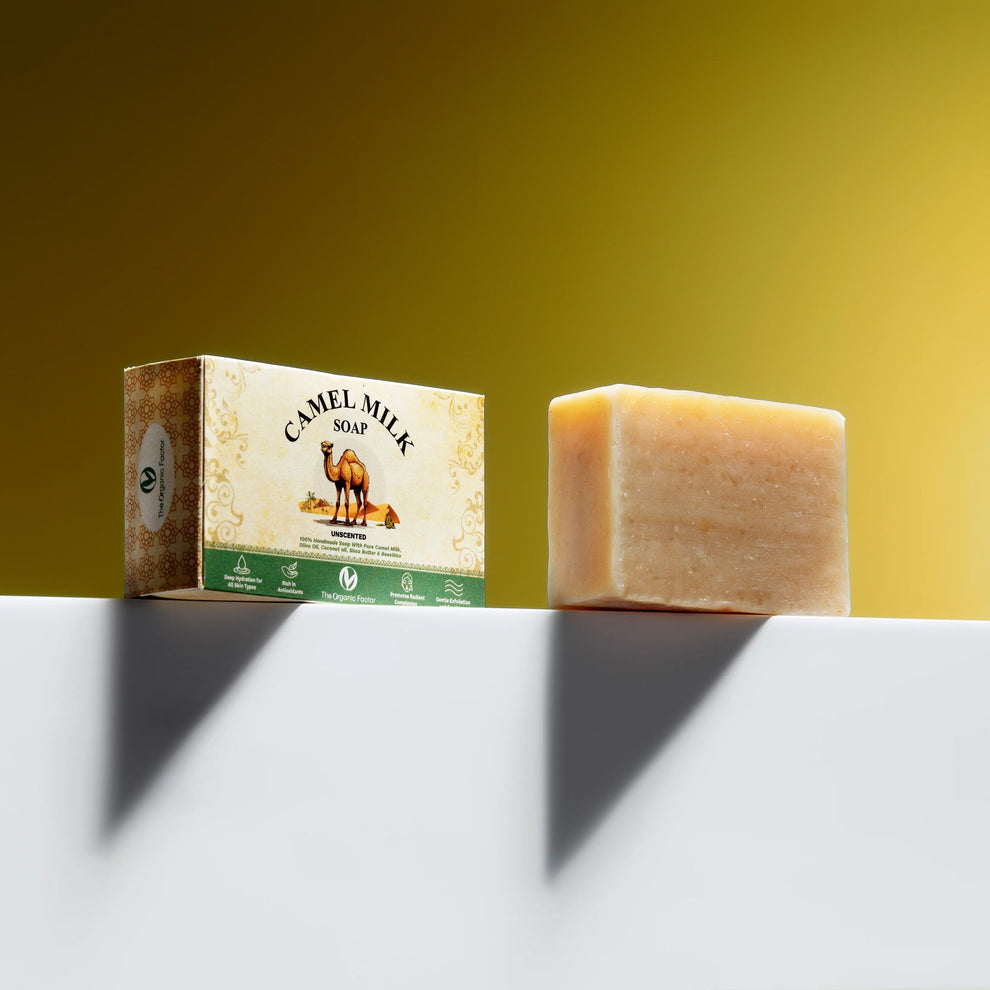 Camel milk soap for acne and dry skin - chemical free skincare Pakistan