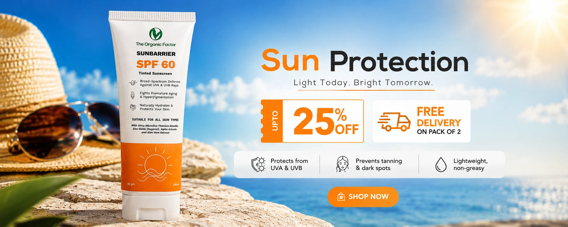Sunbarrier SPF 60 Sunscreen Banner
