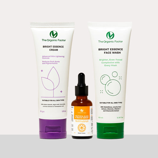 Bright & Even Tone Kit | Face Wash + Brightening Cream + Vitamin C Serum Bundle