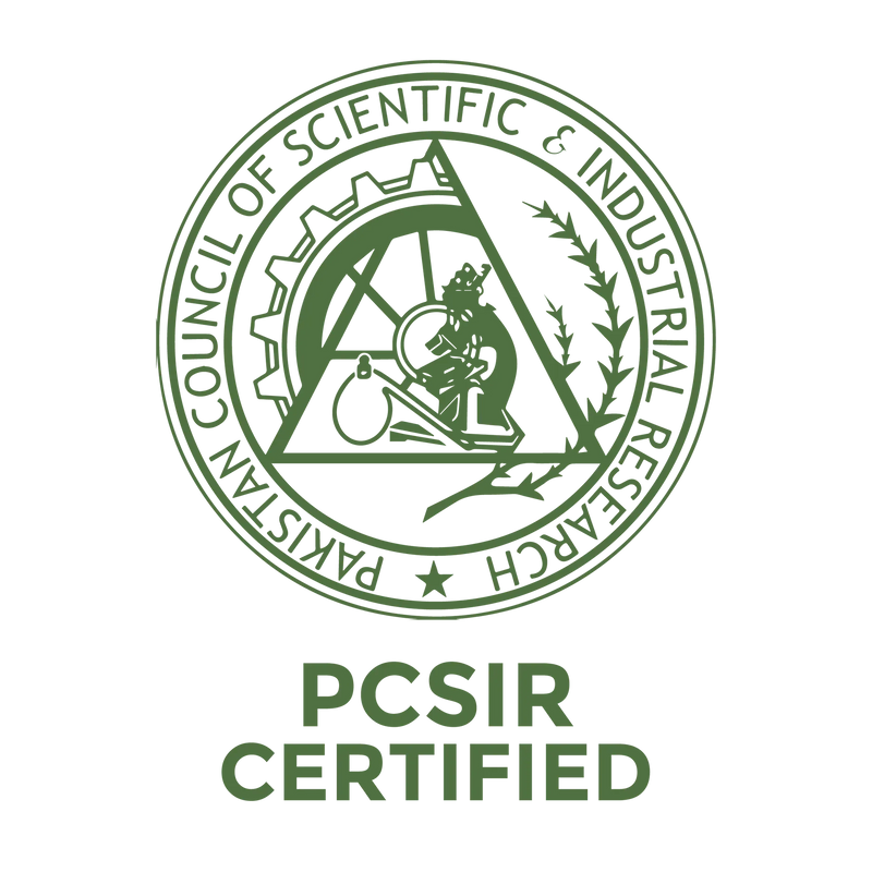 100% PCSIR Lab Tested